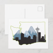 Washington State Briefkaart (Voorkant / Achterkant)
