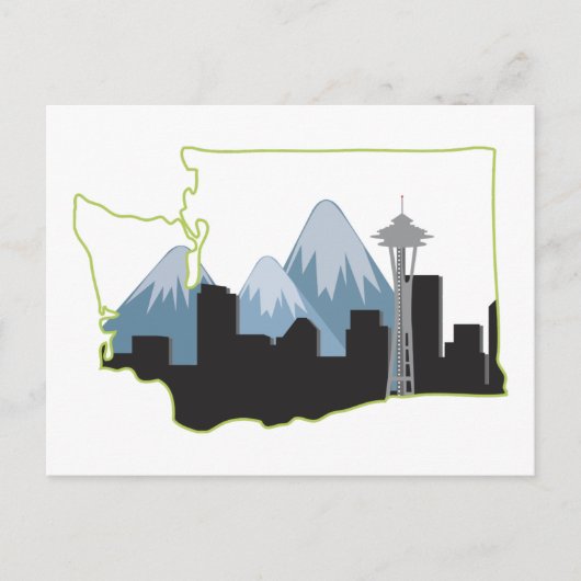 Washington State Briefkaart (Voorkant)
