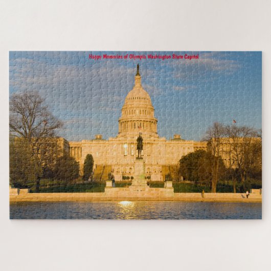 Washington State Capitol Jigzaag Puzzle Legpuzzel (Horizontaal)