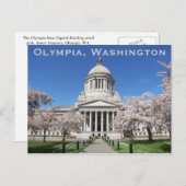Washington State Capitol Spring Travel Briefkaart (Voorkant / Achterkant)