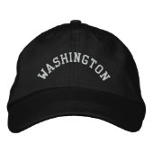 Washington State Embroiged Geborduurde Pet (Voorkant)