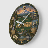 Washington State Evergreen Pacific Northwest Gift Grote Klok (Hoek)