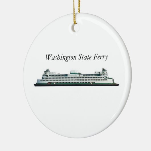 Washington State Ferry Keramisch Ornament (Links)