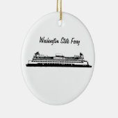 Washington State Ferry Keramisch Ornament (Rechts)
