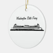 Washington State Ferry Keramisch Ornament (Links)