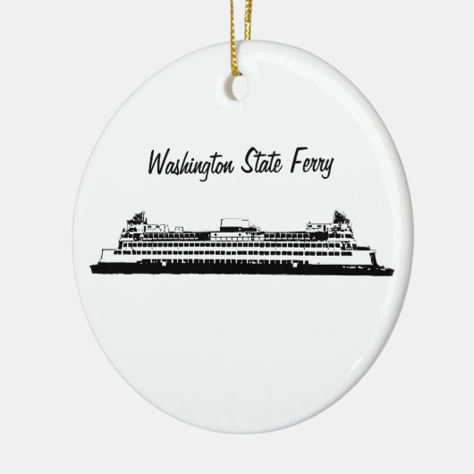 Washington State Ferry Keramisch Ornament (Links)