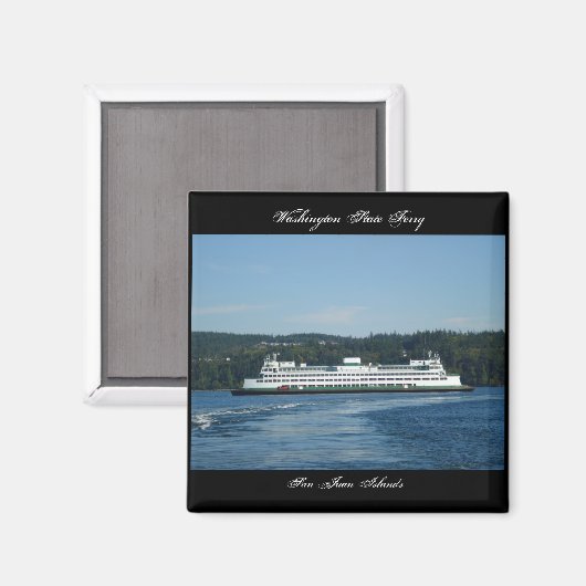 Washington State Ferry, San Juan-eilanden Magneet (Voorkant / Achterkant)