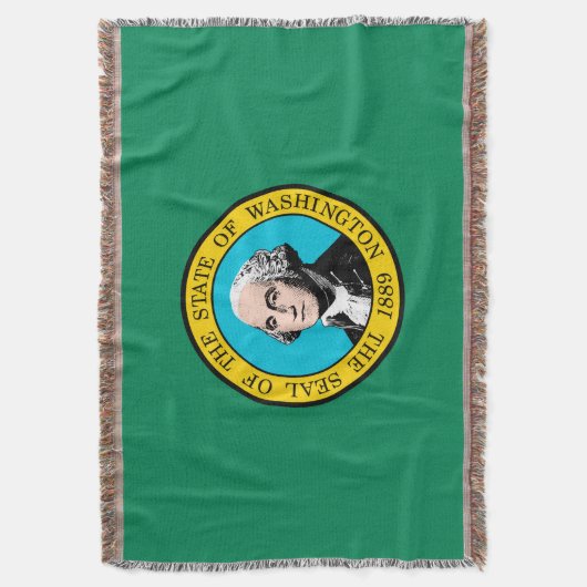 Washington State Flag Design Decor Deken (Voorkant Verticaal)