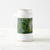 Washington State Flag Stein Bierpul (Voorkant links)