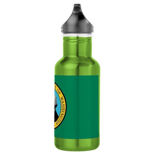 Washington State Flag Vrijheidsfles Waterfles (Rechts)