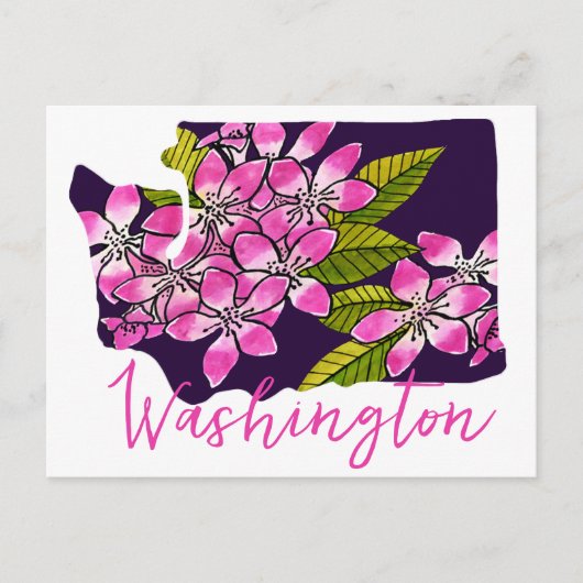 Washington State Flower Briefkaart (Voorkant)