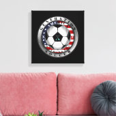 Washington State Generation X American Soccer. Canvas Afdruk (Insitu (Woonkamer))