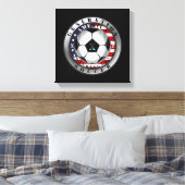 Washington State Generation X American Soccer. Canvas Afdruk (Insitu (Slaapkamer))