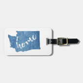 Washington State Home Houtnerf Bagagelabel (Voorkant horizontaal)