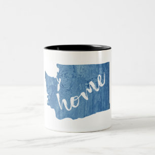 Washington State Home Houtnerf Tweekleurige Koffiemok