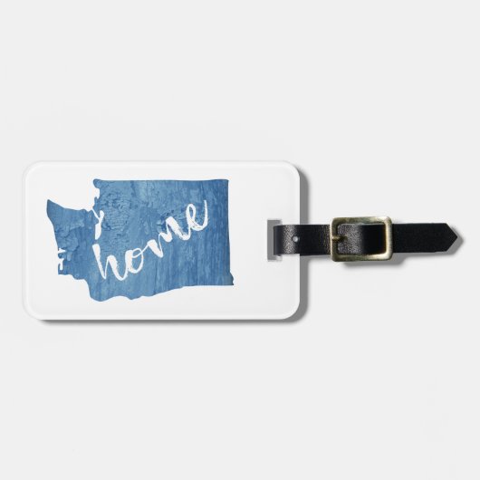 Washington State Home Wood Grain Bagagelabel (Voorkant horizontaal)