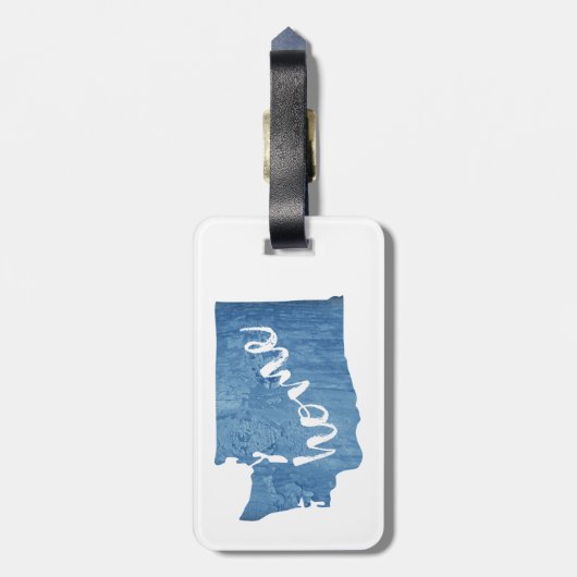 Washington State Home Wood Grain Bagagelabel (Achterkant verticaal)