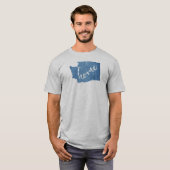Washington State Home Wood Grain T-shirt (Voorkant volledig)