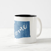 Washington State Home Wood Grain Tweekleurige Koffiemok (Voorkant rechts)