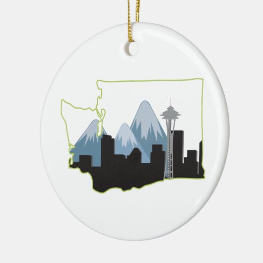 Washington State Keramisch Ornament (Links)
