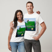 Washington State Map Faux Quarter, Seal, Mountains T-shirt (Unisex)