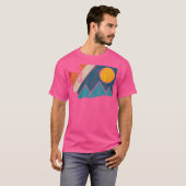 Washington  State Map Mountains Hiking Prid T-shirt (Voorkant volledig)
