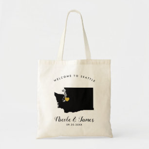 Washington State Map Wedding Welcome Bag Tas