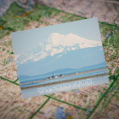 Washington State Mount Baker en Lighthouse Travel Briefkaart
