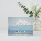 Washington State Mount Baker en Lighthouse Travel Briefkaart (Staand voorkant)