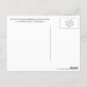 Washington State Mount Baker en Lighthouse Travel Briefkaart (Achterkant)