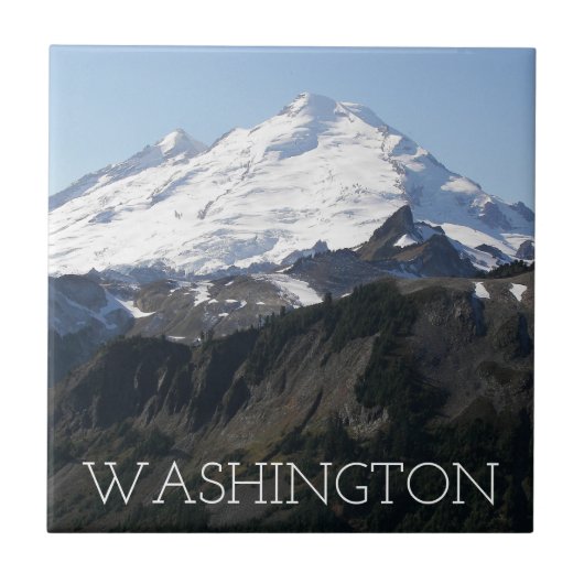 Washington State Mount Baker Landschap Tegeltje (Voorkant)