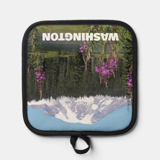 Washington State Mount Rainier Wildflower Pannenlap (Voorkant)