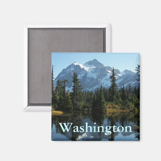 Washington State Mount Shuksan Landschap Magneet (Voorkant / Achterkant)