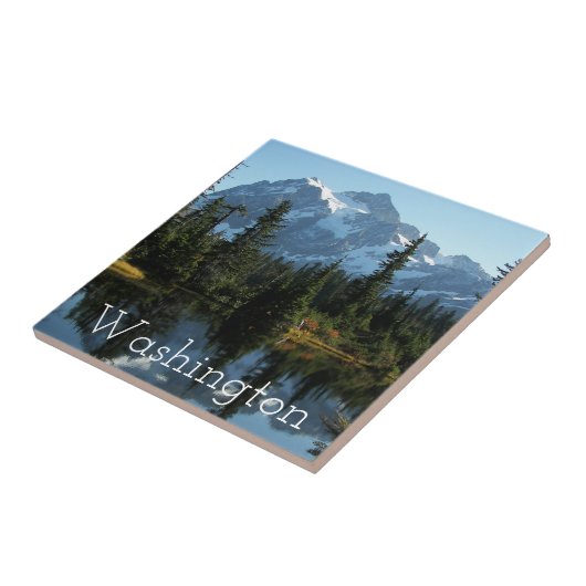 Washington State Mount Shuksan Landschap Tegeltje (Zijkant)