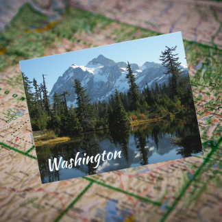 Washington State Mount Shuksan Travel Briefkaart