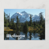 Washington State Mount Shuksan Travel Briefkaart (Voorkant)
