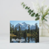 Washington State Mount Shuksan Travel Briefkaart (Staand voorkant)