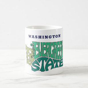 Washington State Nickname Word Art Koffiemok