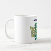 Washington State Nickname Word Art Koffiemok (Links)
