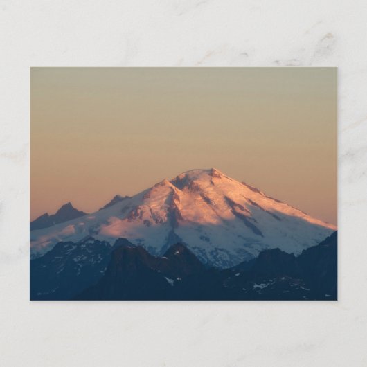 Washington State, North Cascades. Mount Baker Briefkaart (Voorkant)