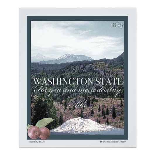 Washington State Poster Art (Voorkant)