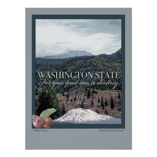 Washington State Poster Art (Voorkant)