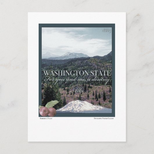 Washington State Poster Art Briefkaart (Voorkant)