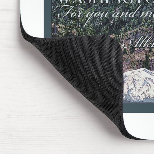 Washington State Poster Art Muismat (Hoek)