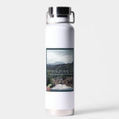 Washington State Poster Art Waterfles (Achterkant)