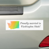 Washington State Pride Bumpersticker (Op auto)