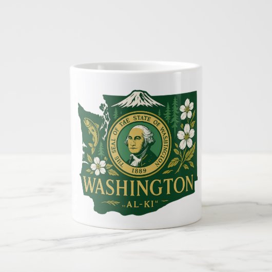 Washington State Pride Grote Koffiekop (Voorkant)