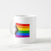 Washington State Pride LGBTQ Progress Pride Koffiemok (Voorkant links)