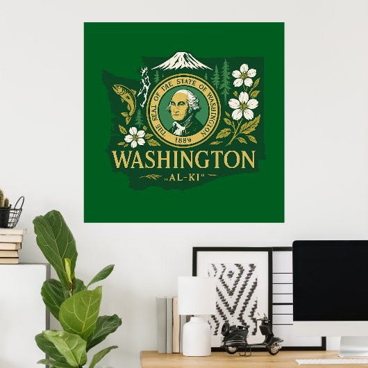 Washington State Pride Poster (Thuiskantoor)
