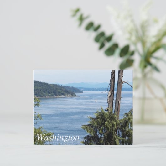 Washington State Puget Sound Reisfoto Briefkaart (Staand voorkant)
